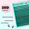 Picture of VAVALASH Lash Clusters 20D-D-0.07-9-16MM DIY Individual Lashes 280 PCS Cluster Lashes 10D 20D 30D 40D 50D C D Curl Volume False Eyelash Extensions DIY Lash Extensions at Home (20D-0.07-D,9-16mm)