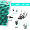 Picture of VAVALASH Lash Clusters 20D-D-0.07-9-16MM DIY Individual Lashes 280 PCS Cluster Lashes 10D 20D 30D 40D 50D C D Curl Volume False Eyelash Extensions DIY Lash Extensions at Home (20D-0.07-D,9-16mm)