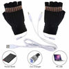 Picture of Unisex Women's & Men's USB Heated Gloves Mitten Winter Hands Warm Laptop Gloves