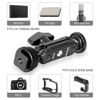 Picture of R098 Cold Shoe Monitor Mount 1/4" Rotatable Dual Ballhead Hot Shoe Mount Microphone Fill Light Camera Monitor Swivel Bracket for Sony/Canon/Nikon/Panasonic/Fujifilm