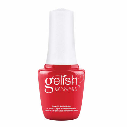 Picture of Gelish MINI Fire Cracker Soak-Off Gel Polish, Red Gel Nail Polish, Red Nail Colors, 0.3 oz