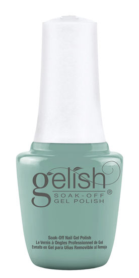 Picture of Gelish MINI Sea Foam Soak-Off Gel Polish, Sea Foam Gel Nail Polish, Sea Foam Nail Colors, Green Gel Nail Colors, 0.3 oz