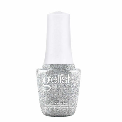 Picture of Gelish MINI Water Field Soak-Off Gel Polish, Sparkly Silver Gel Nail Polish, Sparkly Silver Nail Colors, 0.3 oz.