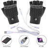 Picture of Unisex Women's & Men's USB Heated Gloves Mitten Winter Hands Warm Laptop Gloves