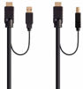 Picture of Monoprice - 136645 HDMI USB Combo Cable - 10 Feet, 4K@60Hz, High Dynamic Range (HDR) for KVM Switches - Switch Series Black