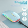 Picture of 【Upgrade】 LED Wireless Mouse, Slim Silent Mouse 2.4G Portable Mobile Optical Office Mouse with USB & Type-c Receiver, 3 Adjustable DPI Levels for Notebook, PC, Laptop, Computer, MacBook (Blue)