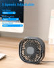 Picture of Small USB Desk Fan, 4 Inch Quiet Mini Table Fan, 3 Speeds Portable Desktop Fan, 360°Rotatable Little Personal Fan, Small Cooling Fan with USB Cable, Mini Fan for Home Office Bedroom Summer Gift (Grey)