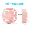 Picture of Small USB Desk Fan, 4 Inch Quiet Mini Table Fan, 3 Speeds Portable Desktop Fan, 360°Rotatable Little Personal Fan, Small Cooling Fan with USB Cable, Mini Fan for Home Office Bedroom Summer Gift