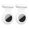 Picture of AirTag Holder with Safety Pin(2 Pack), Hidden Invisible Wearable AirTag Case with Badge Brooch Clip for Clothes of Kids, Teens, Elder. Better Substitute for Air Tag Tracker Accessories of Necklace, Wristband, Bracelet(White, White)