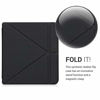 Picture of kwmobile Origami Case Compatible with Kobo Libra H2O - Ultra Slim Fit PU Leather Cover with Stand - Black