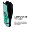 Picture of kwmobile Neoprene e-Reader Pouch Size eReader - Universal eBook Sleeve Case with Zipper, Wrist Strap - Turquoise/Brown/Mint