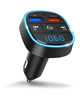 Picture of Bluetooth FM Transmitter for Car, V5.1 Bluetooth Car Adapter, Freapp Wireless Car Radio Adapter, QC3.0 Quick Charge & Dual USB Car Charger/Handsfree Call/TF Card & U Disk Music Player, Voice Assistant