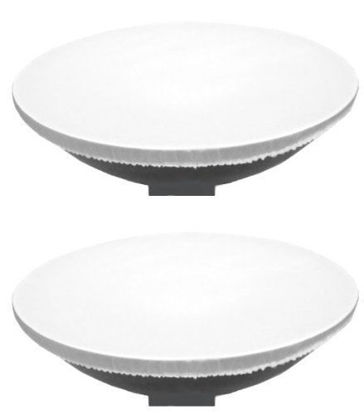 Picture of 2 Pack 16" / 41cm Soft White Diffuser Sock for Beauty Dish Elastic Nylon for Studio Flash