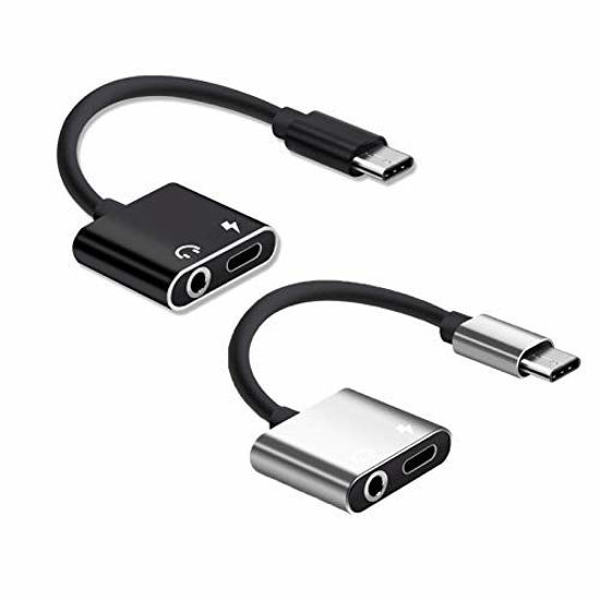 GetUSCart- 2 in 1 USB Type C to 3.5mm Audio Headphone Charger and