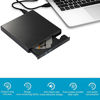 Picture of External DVD Drive, tcdy Portable Slim USB 2.0 DVD/CD Burner High Speed Data Transfer Optical Drive Writer/Rewriter/Player for PC Computer Laptop Desktops with Windows Vista/7/8.1/10 Mac OS