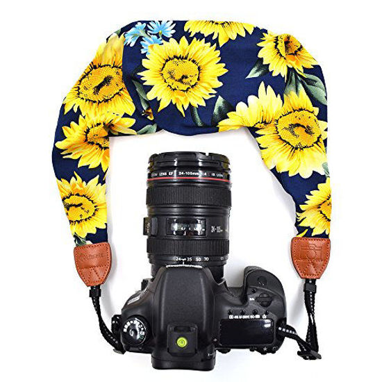 Picture of LIFEMATE DSLR Camera Strap Scarf Camera Strap(Sunflower)