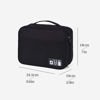 Picture of Electronics Organizer, OrgaWise Electronic Accessories Bag Travel Cable Organizer Three-Layer for iPad Mini, Kindle, Hard Drives, Cables, Chargers (Two-Layer-Black)