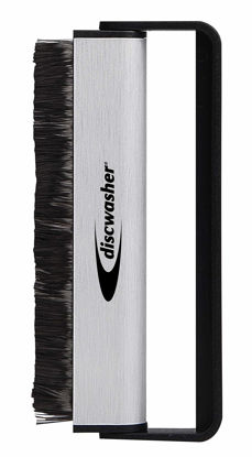 Picture of Discwasher Vinyl Record Cleaning Brush - Anti-Static, Carbon Fiber Brush. Gently Removes Dust, Dirt, Static and Fingerprints for Improved Sound Quality