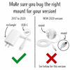 Picture of Dot Genie Google WiFi [Old Rectangular Plug - NOT Current Round Plug] Outlet Holder Mount Stand: No Messy Screws! (1-Pack)