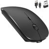 Picture of Bluetooth Mouse for iPad Pro iPad Air Rechargeable Bluetooth Wireless Mouse for MacBook pro MacBook Air Mac Laptop Chromebook Windows Laptop Desktop Computer HP PC DELL (Black)