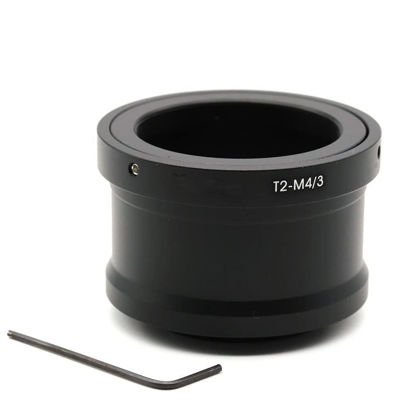 Picture of JINTU Lens Mount Adapter T2 T Mount Lens to M4/3 Micro Four Thirds Micro 4/3 MFT Mirrorless Camera Compatible with Olympus EP1, EP2, EPL1, Panasonic DMC-G1, DMC-GH1, DMC-GF1 Camera Bodies