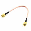 Picture of SDTC Tech 5pcs RF Coaxial Coax Cable Assembly SMA Male to SMA Male Antenna Extender Cable Adapter Jumper(6 inch/15cm)