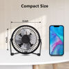 Picture of Zuvas Desk Fan Quiet Small USB Fan 360° Rotation Portable Table Fan 2 Speed Mini Personal Fan Air Cooling Electric Fan for Home Office Bedroom Travel Camping, 4 inch Black