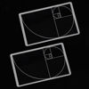 Picture of LUAATT Golden Ratio Viewer,2 Pack Portable Fibonacci Composition View Finder,Photography Scale Viewing Tool,Credit Card Size