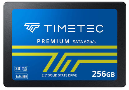 Picture of Timetec 256GB SSD 3D NAND QLC SATA III 6Gb/s 2.5 Inch 7mm (0.28") Read Speed Up to 530 MB/s SLC Cache Performance Boost Internal Solid State Drive for PC Computer Desktop and Laptop (256GB)