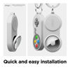 Picture of elago W5 Case Keychain Compatible with Apple AirTags - Drop Protection, Carabiner Key Ring, Classic Handheld Gaming Console Design (Track Dogs, Keys, Backpacks, Purses) Tracking Device Not Included