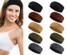 Picture of Styla Hair 10 Pack Stretch Headbands Non-Slip Head Wraps Great for Sports, Yoga, Pilates, Running, Gym, Workouts, Baseball, Casual Wear, Gifts & More! (Earth Tones)