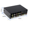 Picture of Optimal Shop 4 Port Input 1 Output Audio Video AV RCA Switch 4 Ways Selector Splitter Box