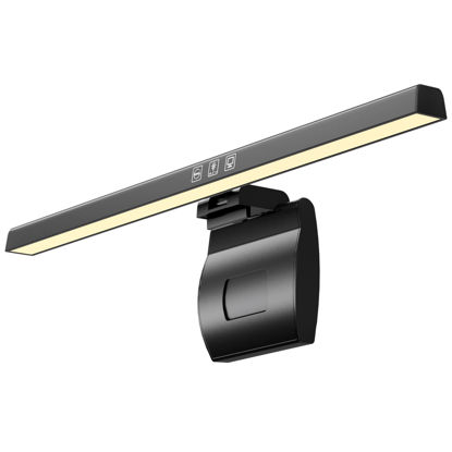 Picture of Kaulsoue Monitor Light Bar for Computer Laptop, E-Reading Screen Light Bar with Touch Control, No Glare Eye Care Monitor Lamp with 3 Color Modes, USB Powered LED Desk Lamp for Office/Home/Study