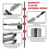 Picture of Marketty SS-3H CB Antenna Spring, Stainless Steel Heavy Duty CB Radio Antenna Mount Spring, Spring to Fit Mobile/in-Vehicle CB Radio Antenna Mount Up to 60" Long and 3/8" X 24 Thread (Sliver)