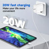 Picture of iPad Pro PD Fast Charger, 20W USB C Fast Wall Charger Block with 6.6ft USB C to C Cable, Charging for iPad Pro 12.9/11.9/10.9 inch, iPad Mini 6,iPad Air 5/4,Samsung Galaxy S22/23 and Google Pixel