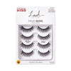 Picture of KISS Lash Couture Faux Mink False Eyelashes Multipack, Knot-Free Lash Band, Reusable, Contact Lens Friendly, Easy To Apply, Ultrafine, Tapered, Synthetic Fake Lashes, Style Little Black Dress, 4 Pairs