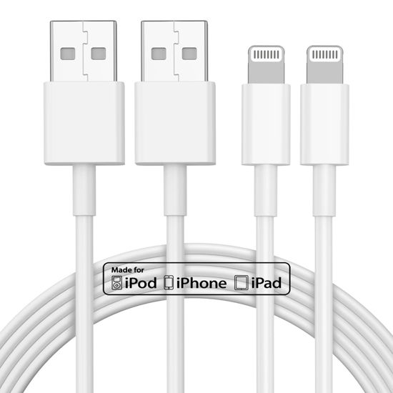 Apple MFi Certified iPhone Charger 10 ft 3 Pack, Lightning to USB Cable 10  Foot, Long Fast iPhone Charging Cables Cord for iPhone 14/13/12/11/x With  fast data transmission. 