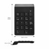 Picture of cimetech Wireless Number Pad, 2.4G Numeric Keypad Numpad with USB Receiver, 18 Keys Portable Mini Keyboard for Laptop Notebook, Desktop, Surface Pro, PC