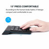 Picture of cimetech Wireless Number Pad, 2.4G Numeric Keypad Numpad with USB Receiver, 18 Keys Portable Mini Keyboard for Laptop Notebook, Desktop, Surface Pro, PC