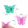 Picture of EAONE 100 Packs Butterfly Hair Clips Pastel Butterfly Clips Mini Cute Clips Hair Accessories for Hair 90s, Girls Women with Box Package, Matte Colors