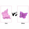 Picture of EAONE 100 Packs Butterfly Hair Clips Pastel Butterfly Clips Mini Cute Clips Hair Accessories for Hair 90s, Girls Women with Box Package, Matte Colors