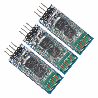 Picture of AITRIP 3PCS HC-06 RS232 Wireless Serial 4 Pin Bluetooth RF Transceiver Module Support Slave and Master Mode for Arduino