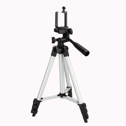 Picture of 41" Extendable Tripod Stand, 3 in 1 Professional Camera Holder with Phone Clip Tripod Adjustable Tripod with Portable Bag for Mobile Phone Tripod Stand Holder, Maximum Load 1.5kg