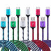 Picture of 5Pack 6ft Fast USB Type C Cable Phone Charger Cord Compatible for Samsung Galaxy S23 S22 S21 S20 FE Ultra S10 S10+ S9 S8 Plus Note 20 Ultra 10 9 8 A51 A71 A53 A14 5G, LG G5 G6 G7 G8 V60 LG Stylo 4/5/6