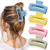 Picture of Canitor Hair Claw Clips Hair Clips Claw Clips for Thick Hair Matte Rectangular Hair Clips for Women Y2K Accessories Large Hair Clips Big Hair Clips Hair Clips for Thick Hair Cute Stuff Hair Clip