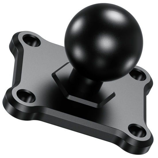 Picture of BRCOVAN 1'' Ball Mount Base with Aluminum Alloy 4-Hole AMPS Square Plate & 1'' TPU Ball Adapter Compatible with RAM Mounts B Size 1 Inch Ball Double Socket Arm