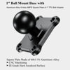 Picture of BRCOVAN 1'' Ball Mount Base with Aluminum Alloy 4-Hole AMPS Square Plate & 1'' TPU Ball Adapter Compatible with RAM Mounts B Size 1 Inch Ball Double Socket Arm