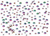 Picture of Bymitel 7200 Pieces 6 Mixed Sizes Glue Fix on Glass Rhinestones Round Crystal Gems Flatback for DIY Jewelry Making with one Picking Pen(6-Sizes 7200PCS, Green Valcano)