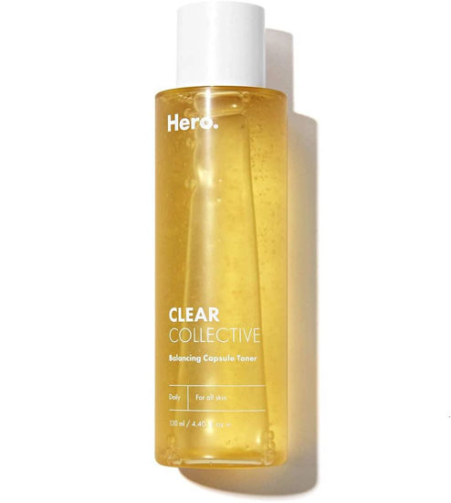 Picture of Clear Collective Balancing Capsule Toner from Hero Cosmetics - Daily Facial Toner for All Skin Types, Hydrating Serum for Redness Relief and Dry Skin, Fragrance and Paraben Free (4.39 fl oz)