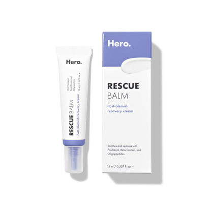 Picture of Rescue Balm Post-Blemish Recovery Cream from Hero Cosmetics - Intensive Nourishing and Calming for Dry, Red-Looking Skin - Dermatologist Tested and Vegan-Friendly (15 ml, 0.5 fl. oz)